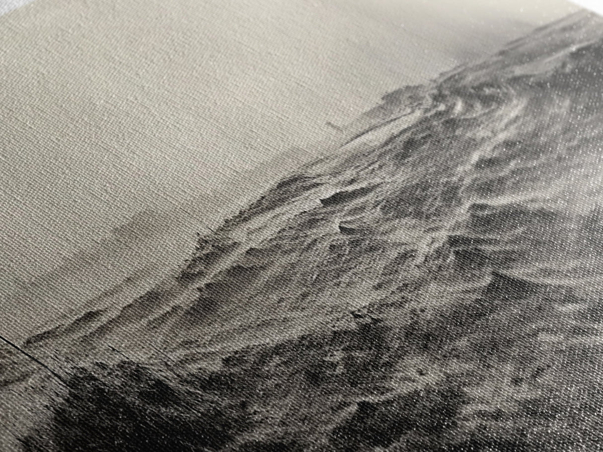 Windy Field, Dust Storm, Desert Mist, Dystopian Vibes, Canvas Print, Fall Office Wall Art, Moody Landscape Photography, Earth Tones