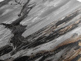 Weathered Tree, Coastal Roots, Dramatic Sky, Natural Form – Canvas Print, Living Room Wall Art, Monochrome Photography, Driftwood Decor