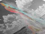 Desert Dust, Color Cloud, Abstract Sky, Surreal Art, Framed Canvas Print, Creative Studio Wall Decor, Whimsical Wall Art, Unique Design