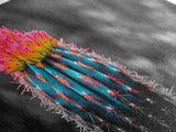 Neon Bloom Cactus, Rainbow Succulent, Desert Art, Canvas Print, Colorful Botanical Wall Art, Modern Living Room Decor, Bold Nature