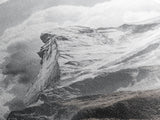 Matterhorn Majesty, Iconic Summit, Black and White Mountain, Canvas Print, Office Wall Art, Minimalist Photography, Modern Decor