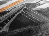 Coastal Highway, Sunset Drive, Scenic Bridge, Canvas Print, Road Trip Wall Art, Adventure Landscape Art, Living Room Statement Piece