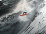 Surfer Wave, Ocean Power, Extreme Sports Art, Framed Canvas Print, Beach House Decor, Surfing Wall Art, Coastal Adventure Scene