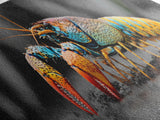 Rainbow Lobster Macro, Exotic Crustacean Art, Vivid Ocean Creature, Framed Canvas Print, Kitchen Wall Art, Coastal Nature Decor