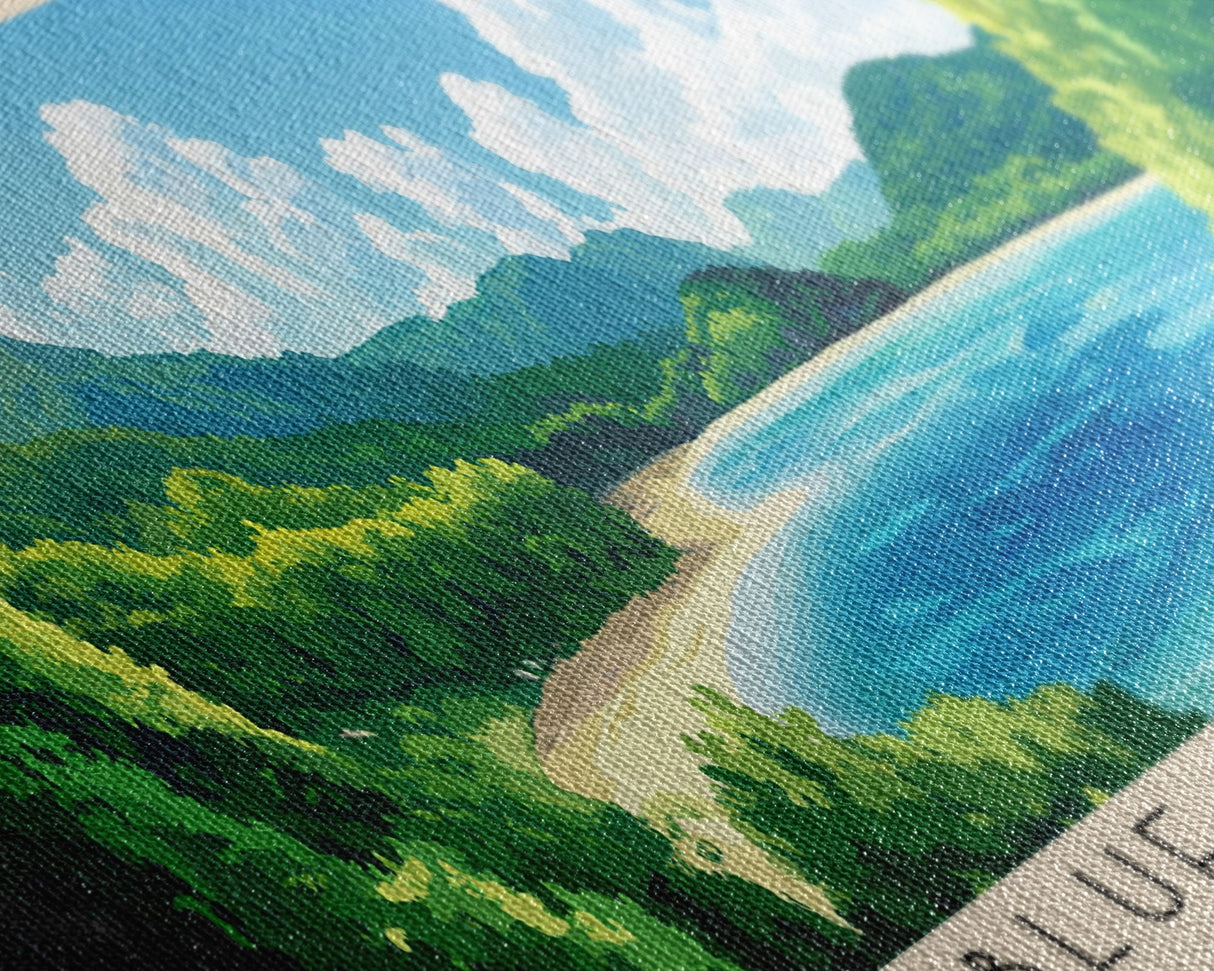 Blue Lagoon, Malasyia Panoramic Print, Vacation Gift, Malasyia Wall Art, Vacation Wall Art, Vacatation Memories, Beach Decor, Beach Or Lakehouse Art