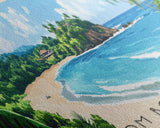 Bom Bom Island, São Tomé and Príncipe Panoramic Print, Vacation Gift, São Tomé and Príncipe Wall Art, Beach Painting, Beach Decor, Large Wall Art, Wood Frame Art
