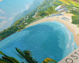 Boston Beach, Jamaica Panoramic Print, Vacation Gift, Jamaica Wall Art, Vacation Wall Art, Vacatation Memories, Beach Decor, Beach Or Lakehouse Art