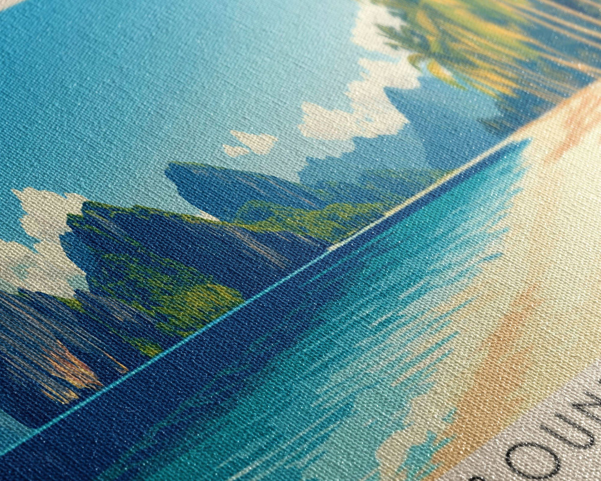 Bounty Beach, Philippines Panoramic Beach Print, Vacation Gift, Philippines Wall Art, Beach Painting, Beach Decor, Beach Painting