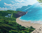 Brewer’s Beach, US Virgin islands Panoramic Print, Vacation Gift, US Virgin islands Wall Art, Beach Painting, Beach Decor, Beach Or Lakehouse Art