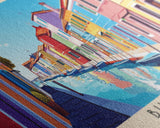 Burano, Italy Panoramic Print, Vacation Gift, Italy Wall Art, Beach Painting, Beach Decor, Beach Or Lakehouse Art