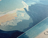 Caldera, Chile Panoramic Print, Vacation Gift, Chile Wall Art, Beach Painting, Beach Decor, Beach Or Lakehouse Art