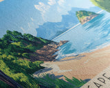 Cape Maclear, Malawi Panoramic Print, Vacation Gift, Malawi Wall Art, Beach Painting, Beach Decor, Beach Or Lakehouse Art