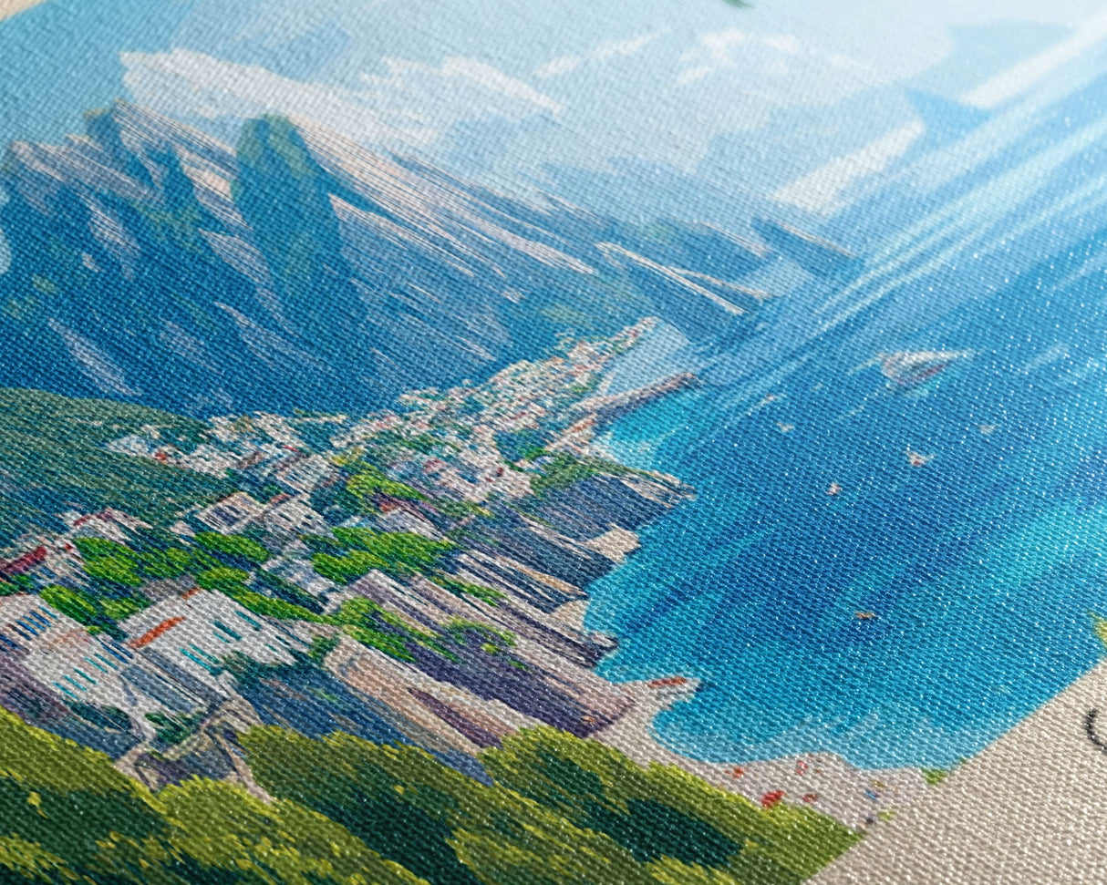 Capri, Italy Panoramic Print, Vacation Gift, Italy Wall Art, Vacation Wall Art, Vacatation Memories, Beach Decor, Beach Or Lakehouse Art