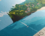 Cayo Levantado, Dominican Republic Panoramic Print, Vacation Gift, Dominican Republic Wall Art, Beach Painting, Beach Decor, Beach Or Lakehouse Art