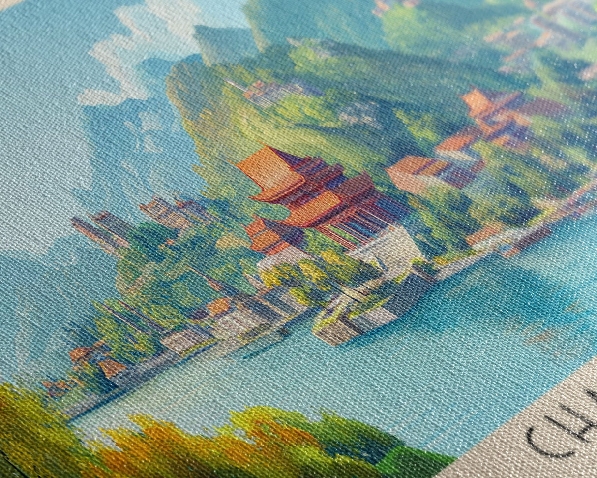 Changdao, China Panoramic Print, Vacation Gift, China Wall Art, Vacation Wall Art, Vacatation Memories, Beach Decor, Beach Or Lakehouse Art