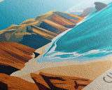 Chicama, Peru Panoramic Print, Vacation Gift, Peru Wall Art, Vacation Wall Art, Vacatation Memories, Beach Decor, Beach Or Lakehouse Art