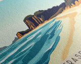 Fraser Island, Australia Panoramic Print, Vacation Gift, Australia Wall Art, Vacation Wall Art, Vacatation Memories, Beach Decor, Beach Or Lakehouse Art