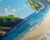 Gertak Sanggul Beach, Malasyia Panoramic Print, Vacation Gift, Malasyia Wall Art, Vacation Wall Art, Vacatation Memories, Beach Decor, Beach Or Lakehouse Art