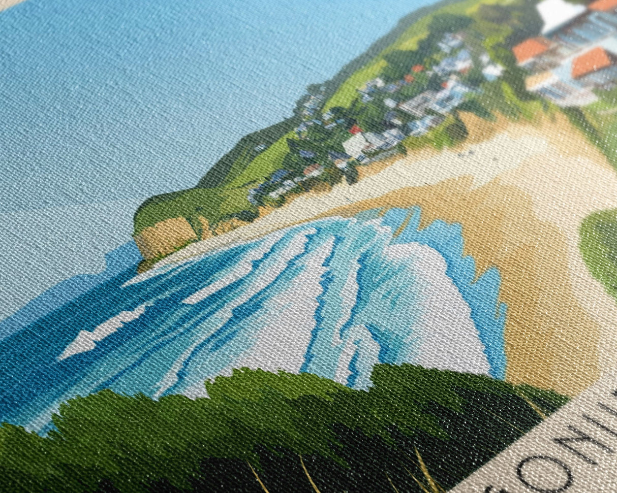 Gonubie Beach, South Africa Panoramic Print, Vacation Gift, South Africa Wall Art, Vacation Wall Art, Vacatation Memories, Beach Decor, Beach Or Lakehouse Art