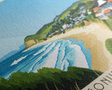 Gonubie Beach, South Africa Panoramic Print, Vacation Gift, South Africa Wall Art, Vacation Wall Art, Vacatation Memories, Beach Decor, Beach Or Lakehouse Art