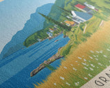 Grand Isle, Vermont Panoramic Print, Vacation Gift, Vermont Wall Art, Vacation Wall Art, Vacatation Memories, Beach Decor, Beach Or Lakehouse Art