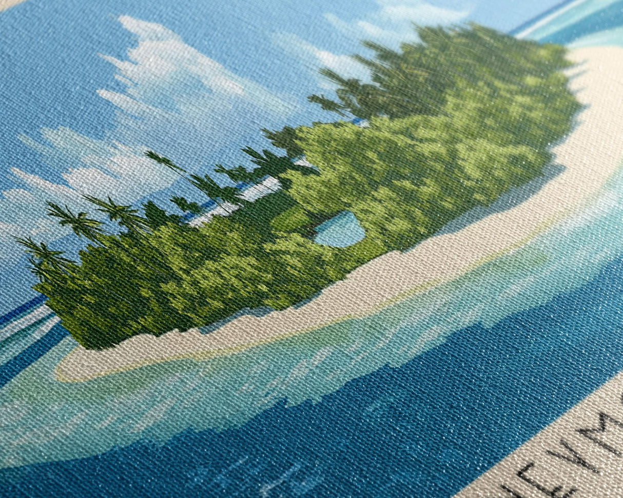 Honeymoon Island, Cook Islands Panoramic Print, Vacation Gift, Cook Islands Wall Art, Vacation Wall Art, Vacatation Memories, Beach Decor, Beach Or Lakehouse Art