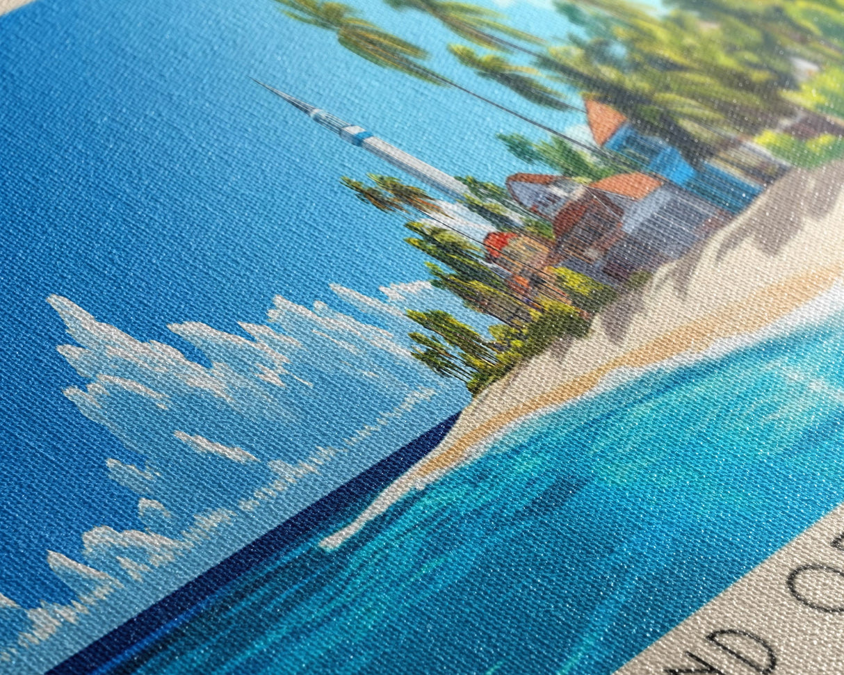 Island of San Andres, Colombia Panoramic Print, Vacation Gift, Colombia Wall Art, Vacation Wall Art, Vacatation Memories, Beach Decor, Beach Or Lakehouse Art