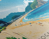 Jodogahama Beach, Japan Panoramic Print, Vacation Gift, Japan Wall Art, Vacation Wall Art, Vacatation Memories, Beach Decor, Beach Or Lakehouse Art