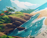 Kalpitiya, Sri Lanka Panoramic Print, Vacation Gift, Sri Lanka Wall Art, Beach Painting, Beach Decor, Beach Or Lakehouse Art