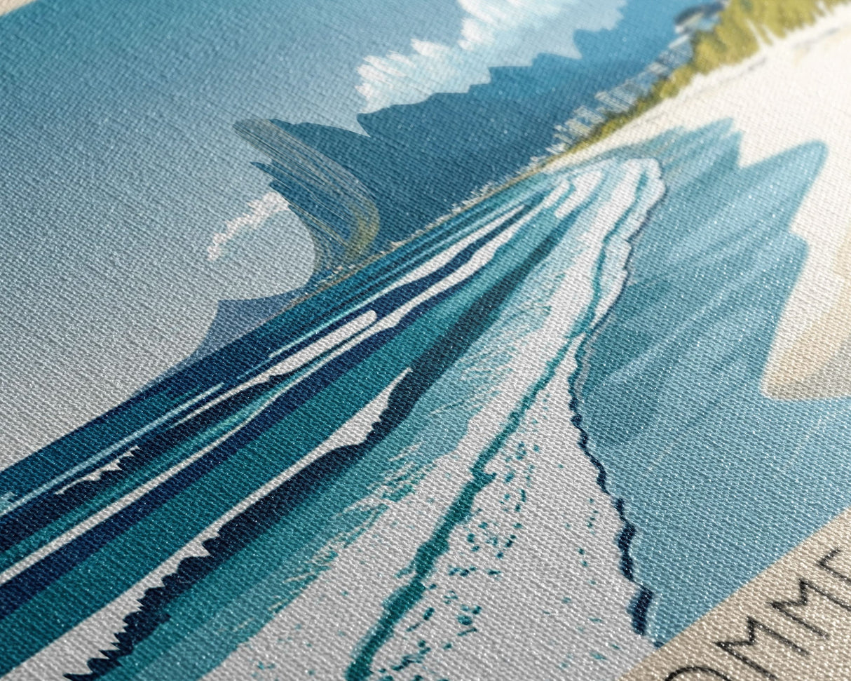 Kommetjie Beach, South Africa Panoramic Beach Print, Vacation Gift, South Africa Wall Art, Framed Canvas Print, Framed Beach Painting