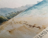 Champagne Beach, Vanuatu Watercolor Print, Vacation Gift, Vanuatu Wall Art, Beach Painting, Beach Decor, Beach Or Lakehouse Art