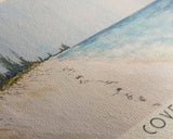 Cove Beach, Bahamas Watercolor Beach Print, Vacation Gift, Bahamas Wall Art, Beach Painting, Beach Decor, Beach Painting