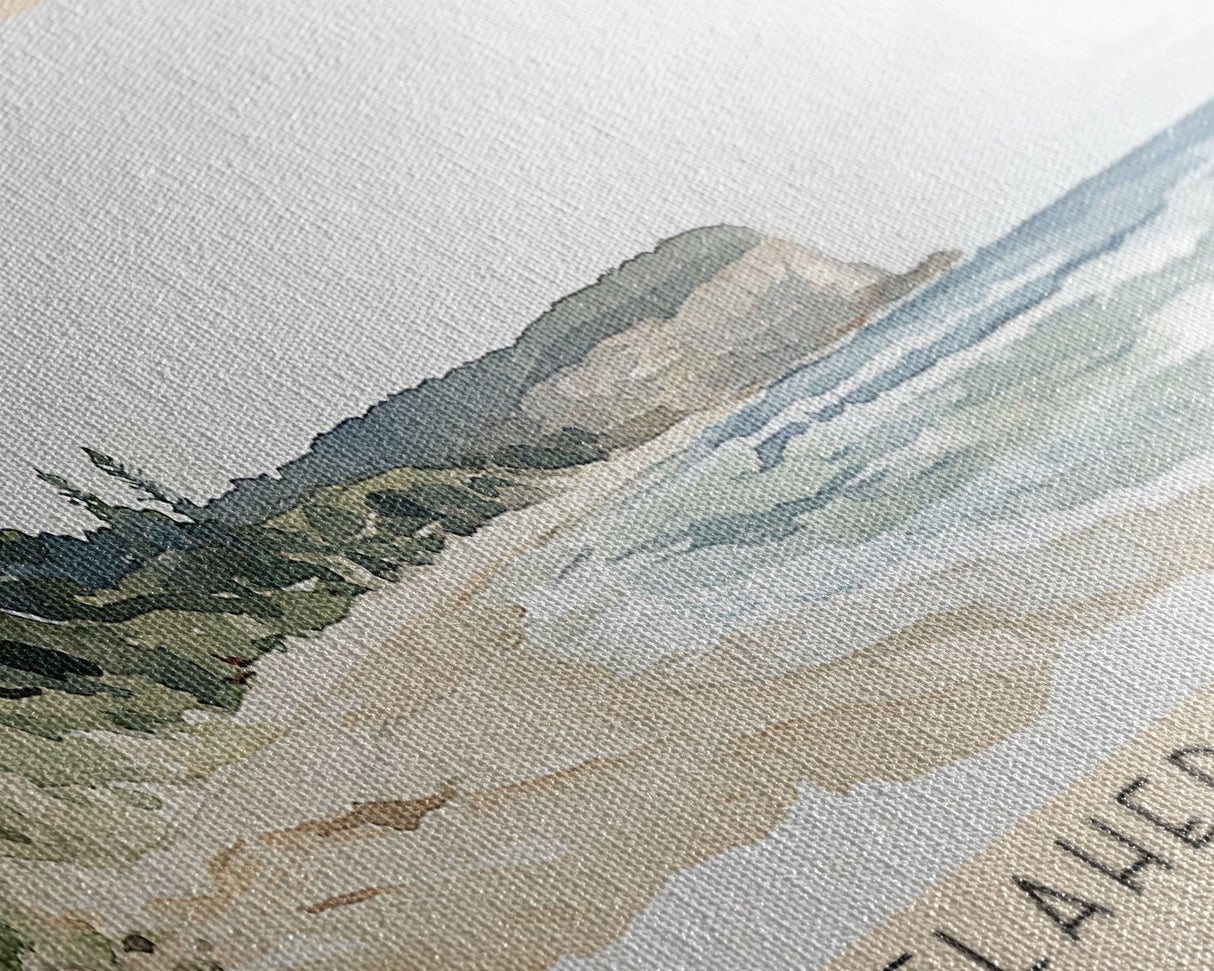 Flaherty Beach, Australia Watercolor Print, Vacation Gift, Australia Wall Art, Beach Painting, Beach Decor, Large Wall Art, Wood Frame Art