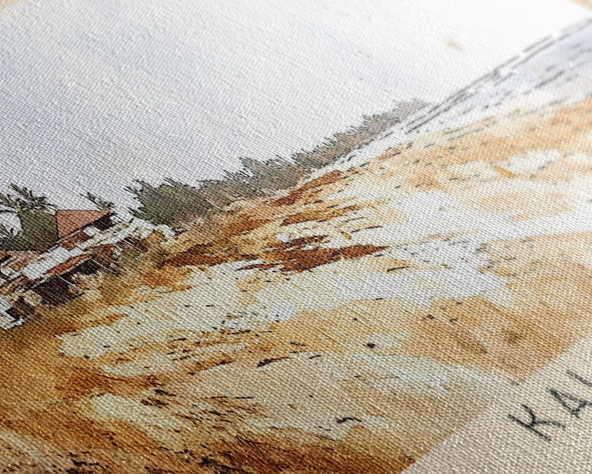 Kalpitiya, Sri Lanka Watercolor Beach Print, Vacation Gift, Sri Lanka Wall Art, Beach Painting, Beach Decor, Beach Painting