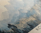 Kosgada, Sri Lanka Watercolor Print, Vacation Gift, Sri Lanka Wall Art, Beach Painting, Beach Decor, Large Wall Art, Wood Frame Art