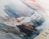 La Palma, Spain Watercolor Print, Vacation Gift, Spain Wall Art, Beach Painting, Beach Decor, Large Wall Art, Wood Frame Art