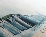 Étretat, France Watercolor Print, Vacation Gift, France Wall Art, Beach Painting, Beach Decor, Large Wall Art, Wood Frame Art