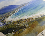 Coffee Bay, South Africa Watercolor Print, Vacation Gift, South Africa Wall Art, Beach Painting, Beach Decor, Large Wall Art, Wood Frame Art