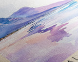 Kogal Bay Beach, South Africa Watercolor Print, Vacation Gift, South Africa Wall Art, Beach Painting, Beach Decor, Large Wall Art, Wood Frame Art