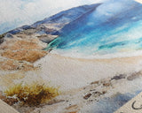 Navagio Beach, Greece Watercolor Beach Print, Vacation Gift, Greece Wall Art, Beach Painting, Beach Decor, Beach Painting