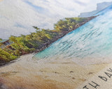 Smith Bay Beach Park, US Virgin islands Watercolor Beach Print, Vacation Gift, US Virgin islands Wall Art, Beach Painting, Beach Decor, Beach Painting