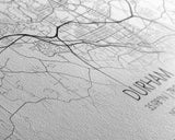 Durham Street Map, North Carolina Map, Map Art, Minimalist Art, Wall Art, Canvas Art, Trendy Room Décor, Bar Room Décor, Teacher Gift