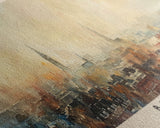 Breda Netherlands Panoramic Travel Poster, Framed Canvas Print or Metal Wall Art, Travel Art, Home Decor, Panoramic Painting, Midcentury Art