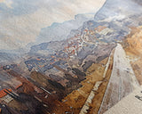 Brčko Bosnia Wall Art, Panoramic Travel Poster, Panoramic Framed Canvas Print, City Wall Art, Wall Hanging Home Decor, Travel Art