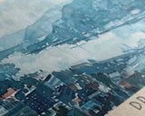 Drammen Norway Travel Print Wall Art, Panoramic City Art, Travel Art, Wall Decor, Vacation Gift, Framed Canvas Print Or Metal Art