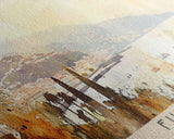 Funchal Portugal Travel Print Wall Art, Panoramic City Art, Travel Art, Wall Decor, Vacation Gift, Framed Canvas Print Or Metal Art