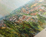 Gyor Hungary Wall Art, Panoramic Travel Poster, Panoramic Framed Canvas Print, City Wall Art, Wall Hanging Home Decor, Travel Art