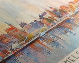 Helsingborg Sweden Travel Print Wall Art, Panoramic City Art, Travel Art, Wall Decor, Vacation Gift, Framed Canvas Print Or Metal Art