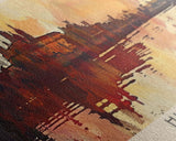 Huelva Spain Panoramic Travel Poster, Framed Canvas Print or Metal Wall Art, Travel Art, Home Decor, Panoramic Painting, Midcentury Art