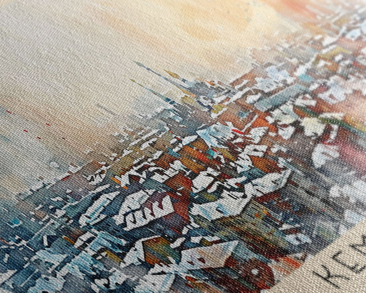 Kemerovo Russia Travel Print Wall Art, Panoramic City Art, Travel Art, Wall Decor, Vacation Gift, Framed Canvas Print Or Metal Art